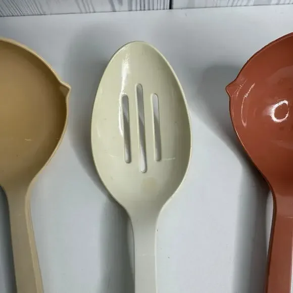 Vintage EKCO Set of 3, Ladles and Slotted Spoon Utensil Set - 11" Nylon USA - Picture 3 of 10